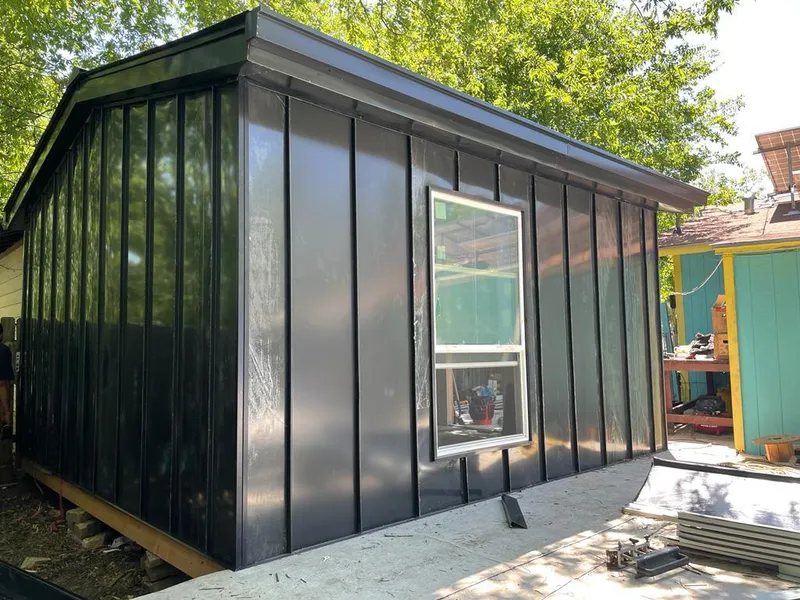 Black standing seam metal wall panels for Metal Roof Installation in Haines City